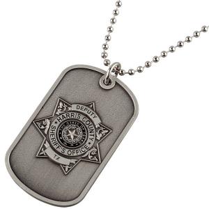 China Hip Hop Pendant Dog Tag Chains Metal Army Gifts Silver Plated Engraved on sale