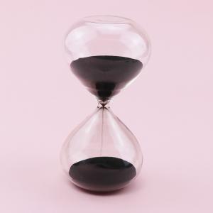 China 240 Minutes Hand Blown Glass Hourglass Sand Timer For Desktop Home Decor on sale