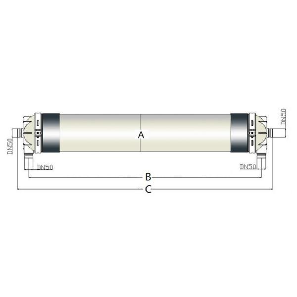 960mm 0.05um PVDF Ultrafiltration Membrane Commercial Ro Membrane 52m2