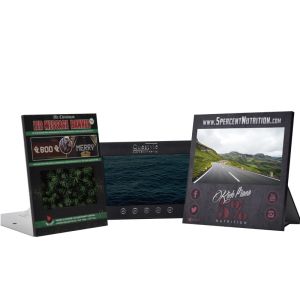 10 inch LCD digital signage counter display, table top video advertising display