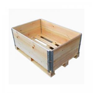  4 Way Pallet Wooden Crate Box Warehouse Storage Hinge Wooden Enclosure Box Manufactures