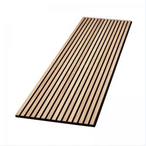  Modern Design Wooden Slat Acoustic Wall Panels Soundproof and Sound Absorbing Manufactures