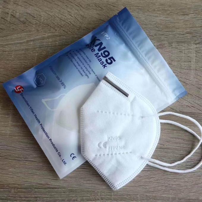 4 Ply Foldable Kn95 Mask , Disposable Pollution Mask GB2626-2006 Standard