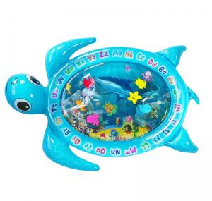  PVC Blue Turtle Water Cushion Water Pad Play Mat Baby Toddler Toy Summer Fun Game Mat Manufactures