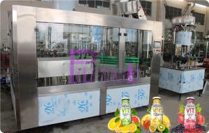 China Glass Bottle Filler Machine Automatic Juice / Tea Bottling Filling Machine 6000 - 8000BPH on sale