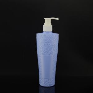 China 250ml PE  Durable Harmless Empty Shampoo Bottle White Pump Bottles For Shampoo on sale