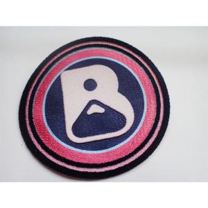  3D Flocking Badge Custom iron/sew on cloth patches for Garment Patch embossed  logo Manufactures
