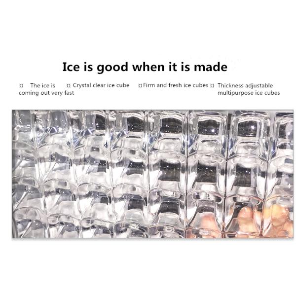 180kgs/24h Output Stainless Steel Automatic Ice Cube Maker with Temperature Sensing Device