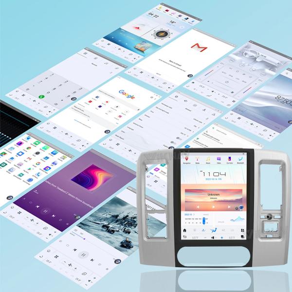 Viknav Car Radio For Dodge Ram (2008 2009 2010 2011) 12.1 inch Android 13 Auto Upgrade IPS LCD Screen Touch Multimedia