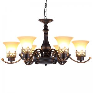  Black Iron works chandelier for indoor home lighting fixtures (WH-CI-105) Manufactures