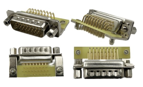 Custom 26pin 90 Degree D Sub Socket DB26 Connector HDR26