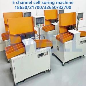 China Lithium Battery Sorting Equipment 5 Channel Automatic 18650 Battery Sorting Machine on sale