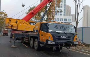  Sany Used Boom Truck Crane , 75 Ton Lorry Crane STC50S Straight Arm Manufactures