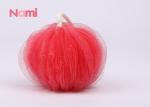Customized Mesh Bath Sponge , Shower Puff Ball Strong Cleaning Capacity