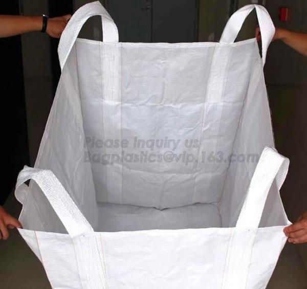 New construction waste skip bag/pp woven jumbo big bag with liner,fibc jumbo PP woven big bag super sack for cement,PACK