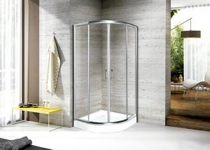  Tempered Glass Sliding Bathroom Shower Enclosure Arc Shape  Aluminum Framed Manufactures