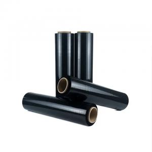  Black LLDPE Pallet Stretch Wrap Film 30cm 60cm Manufactures