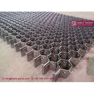Buy cheap 310S hex steel grid with 50mm standard thickness | standard size 1000x1000mm | from wholesalers