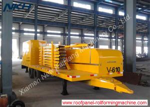 China V610 Big Span Roof Panel Roll Forming Machine With Bending / Curving Machine on sale