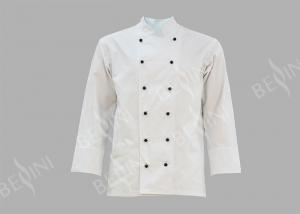 China Breathable Protective Work Clothing White Chef Jacket OEM / ODM Available on sale