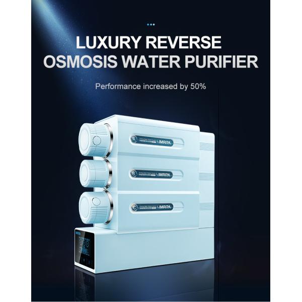 Noiseless Reverse Osmosis Water Purifier , 120W Three Stage Water Filter System