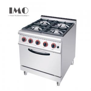  Commercial Kitchen Equipment 4 Burner Gas Stove Stainless Steel With Oven Manufactures