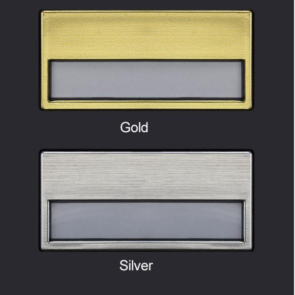 Custom Silver Magnetic Name Tag – Durable, Reusable Badge With Logo And Insert Window