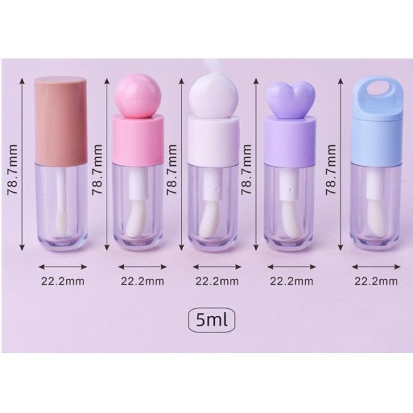 Cute Empty Tube Can Lip Gloss Bottle Empty Tube 5ml White Yellow Purple pink Blue Lip Gloss Tube