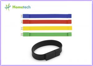 China Silicone Bracelet Rubber Band Wristband USB Flash Drive 1 Year Guarante on sale