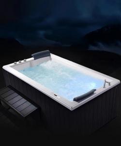 China 2 Person Whirlpool Acrylic Jacuzzi Tub Home Improvement Independent Water Massage on sale