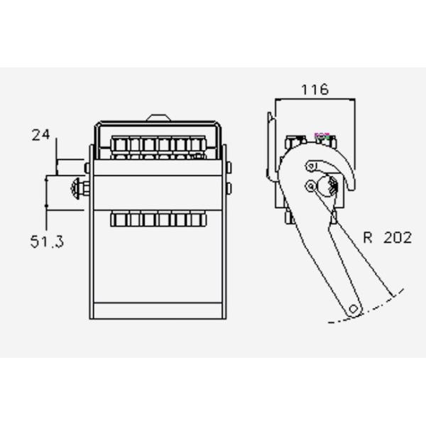 6 Lines Hydraulic Multi Coupler Size 1/2" Quick Release Nitrile NBR Sealing