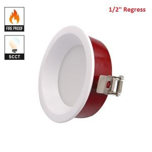  COB Fire Rated LED Recessed Lights , 4inch 12w Wet Location LED Downlight Manufactures