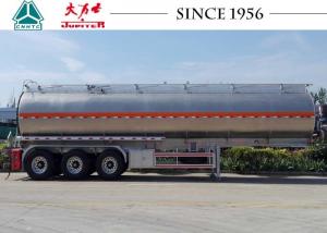 China Durable 3 Axle Aluminum Road Tanker Trailer For Carry Crude Oil / Ethanol on sale