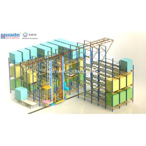 ASRS Solution Shuttle Racking System Stacker Crane Combined With Shuttle