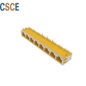 Buy cheap Multiple Color 8 Port RJ45 Connector , 8 Pin RJ45 Modular Jack For Ethernet from wholesalers