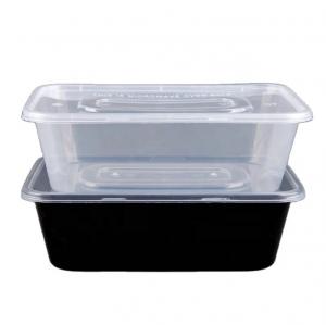 China Customized 1000ml Square Plastic Cake Containers on sale