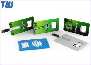  Full Color Printing Customized Credit Card Metal Bottle Opener 8GB USB Flash Drive Manufactures