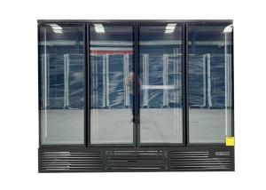  Plug In Heavy Duty Four Door Commercial Glass Door Display Freezer In Elegance Black Manufactures