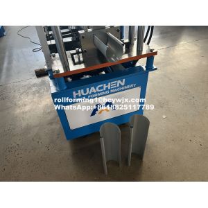 Half Round Rain Gutter Roll Forming Equipment 19 Rows Rollers