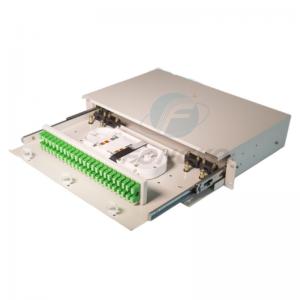 China ODF 1U 24 Ports 19'' Fiber Optic Patch Panel With SC APC UPC Adapters Pigtails on sale