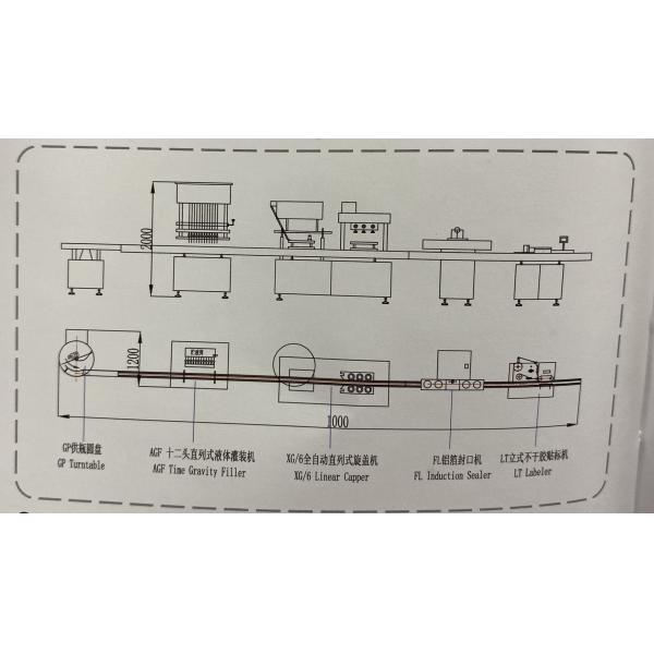 Corrosive Liquid GMP 1L Glass Bottle Filling Machine