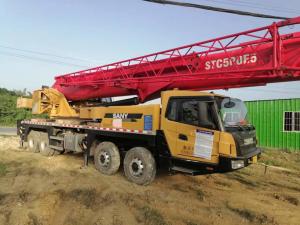 China 2020 Sany Used Truck Crane Mobile Hydraulic Crane 50t STC500E5 With Weichai Engine on sale