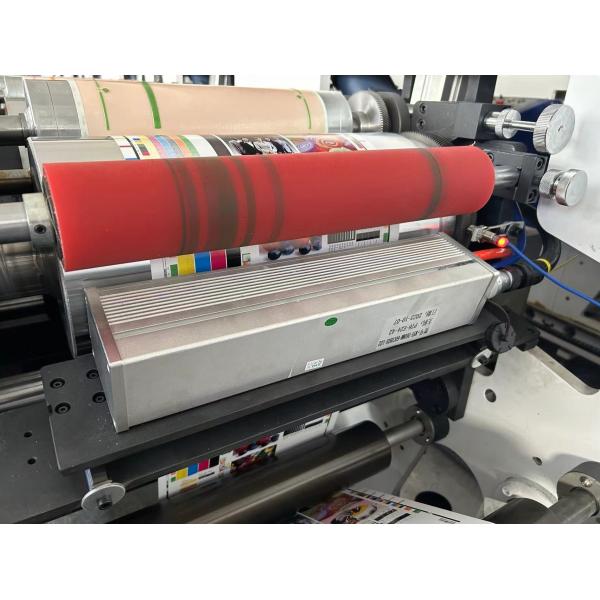 High Speed Automatic 4 6 8 Color Flexo Roll To Roll Sticker Lable Printing Machine With Video Camera