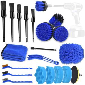  21 Pcs Car Cleaning Tools Kit Buffing Sponge Pads For Wheels Dashboard Interior Manufactures