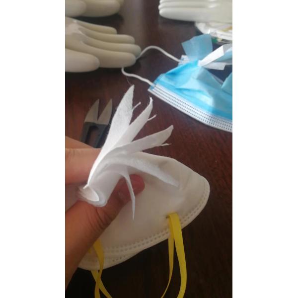Odourless KN95 Dust Mask Meltblown Cloth Middle Layer Elastic Earhook