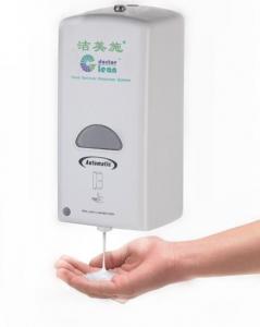  Medical Touchless Hand Sanitizer Dispenser Wall Mount 800 - 1000ML Capacity White Color Manufactures