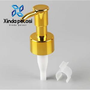 Gold Smooth Screw Lock Metal Bathroom Lotion Pump Cosmetic Shower Gel Dispensing Pumps Manufactures
