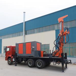 China Truck Mounted Water Well Drilling Rig Deep Well Pneumatic Drilling Rig Large Drilling Rig With Air Compressor on sale