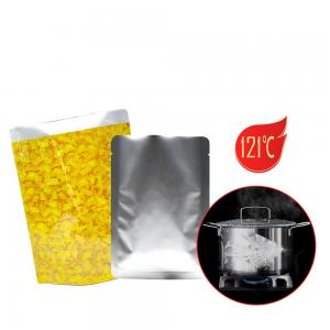 China Aluminum Foil Vacuum Food Retort Pouch For Pasteurization At 121 Degrees on sale