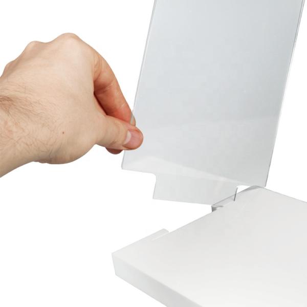 Custom Cosmetic Bottle Acrylic Perfume Display Stand For Home Shop Paper Insert Removable